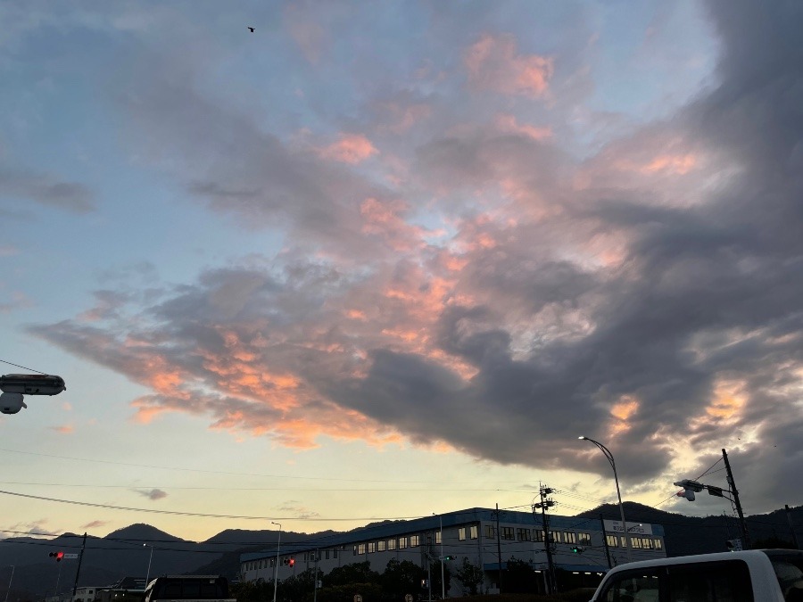 今日は朝焼け空です🥰