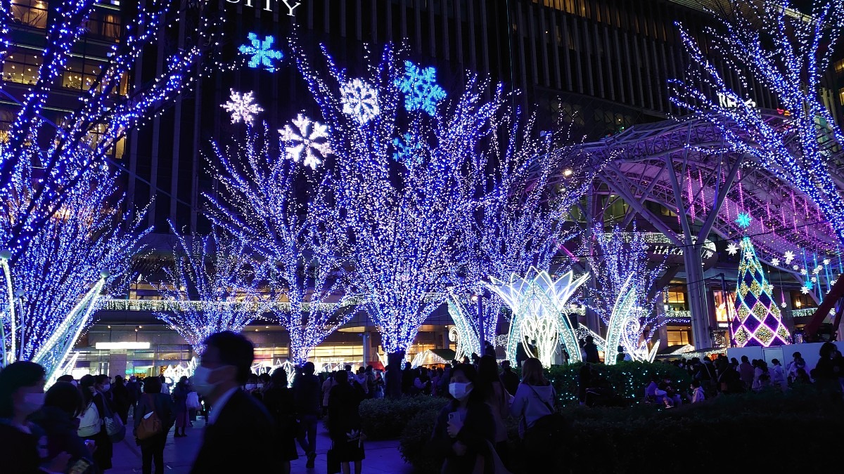 博多駅博多口　イルミネーション