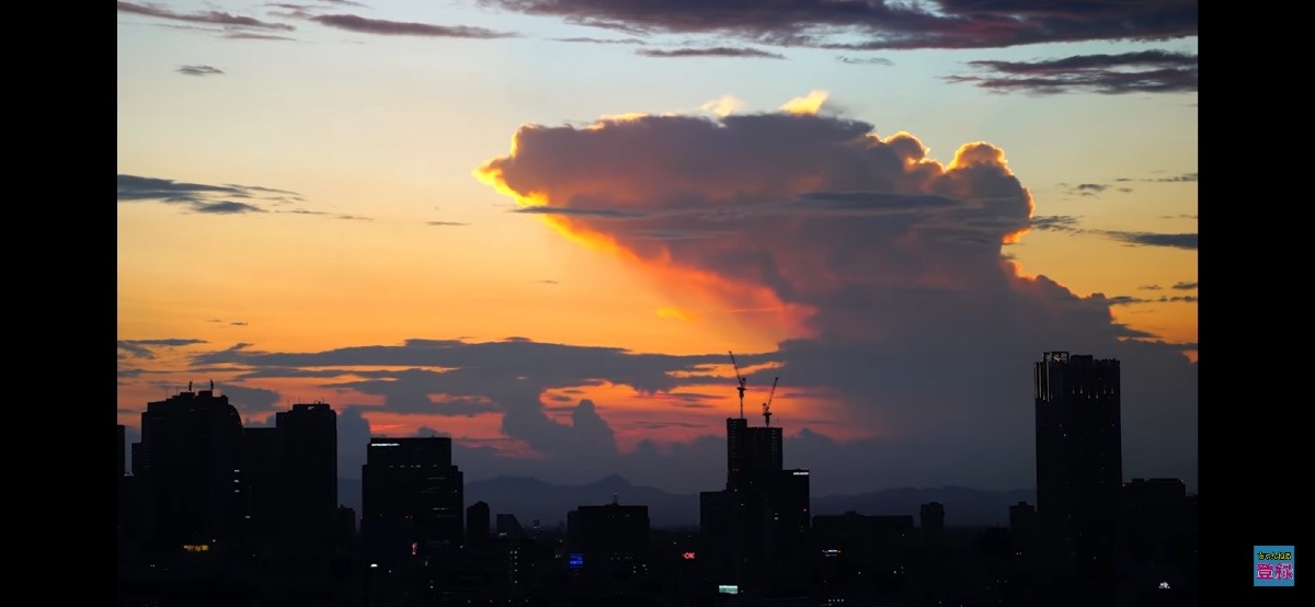 夕闇に浮かぶ影