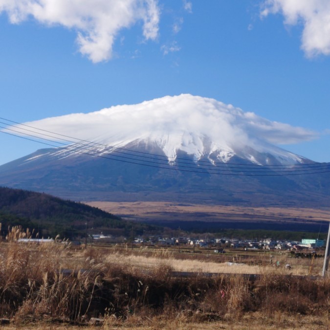 地震の後の富士山🗻