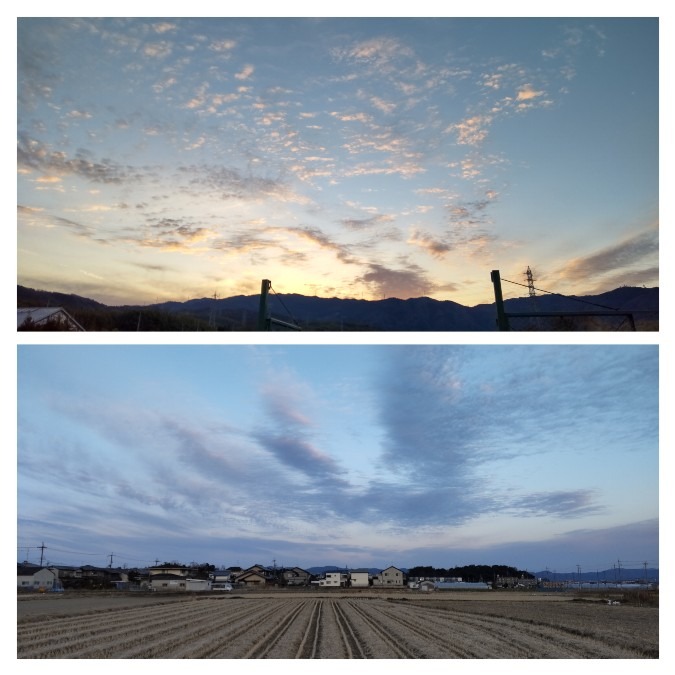 西の夕焼け🌇東の夕暮れ🌆