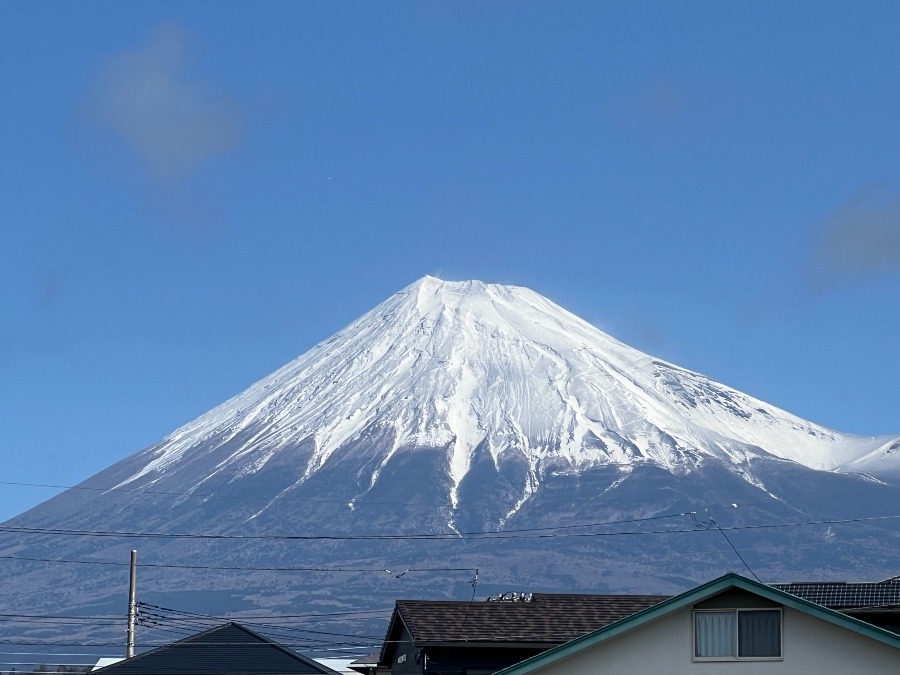 今朝の富士山