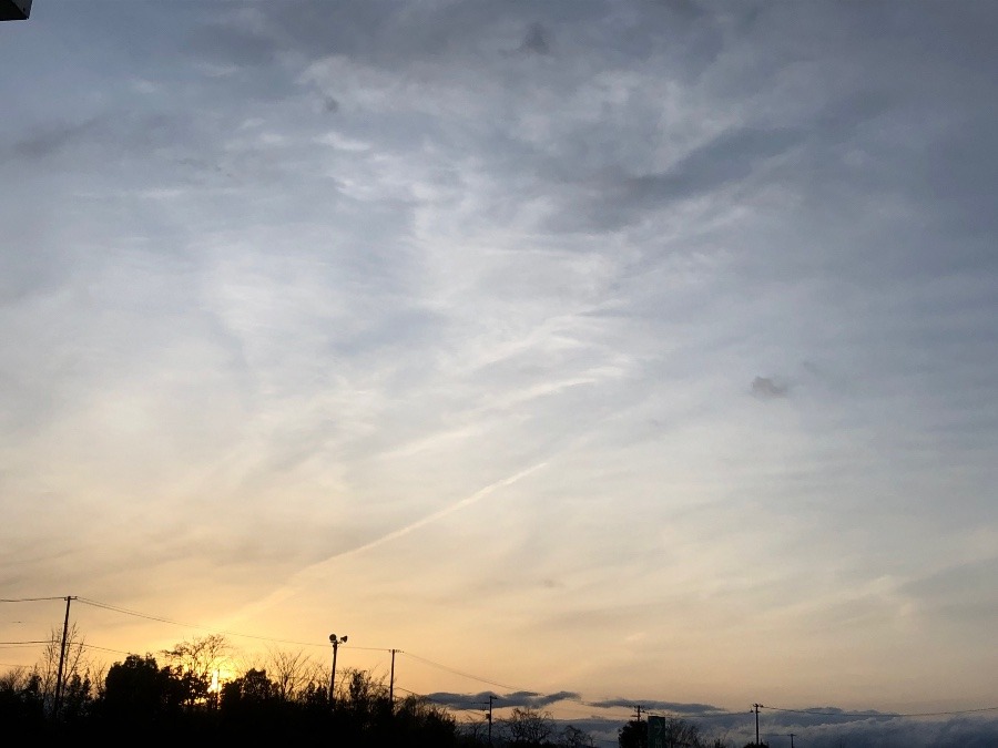 今日の夕焼け空