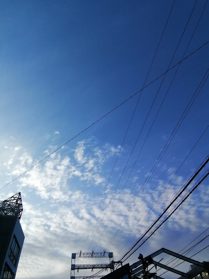 雲が多い空