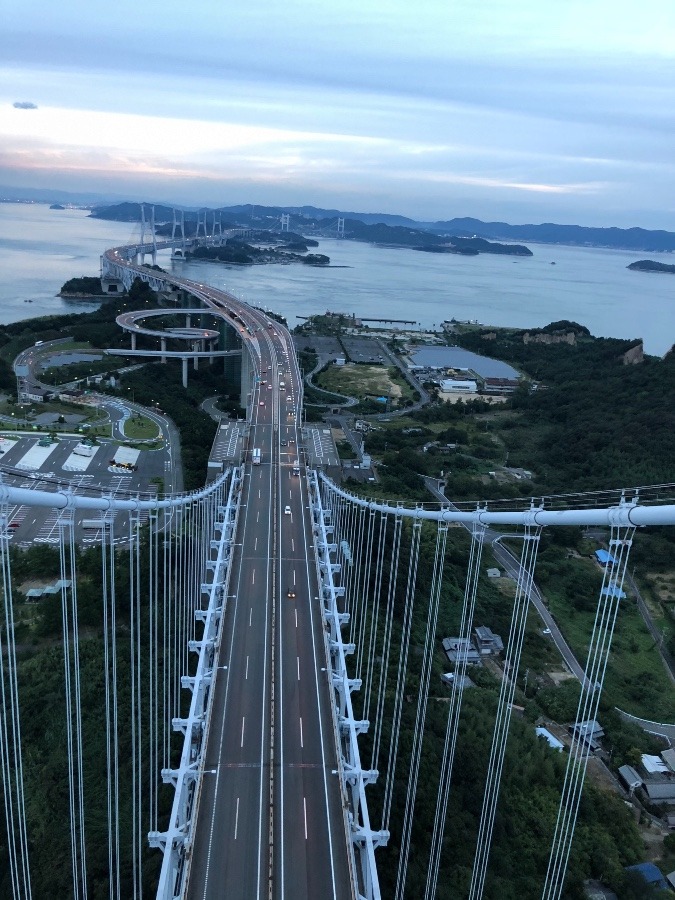 瀬戸大橋 橋脚から