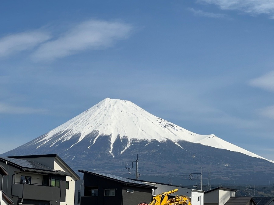 今朝の富士山