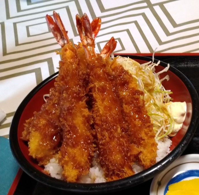 母のオーダー『海老フライ丼』‼️