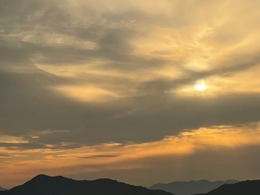 今日の広島の夕焼け☺️☺️