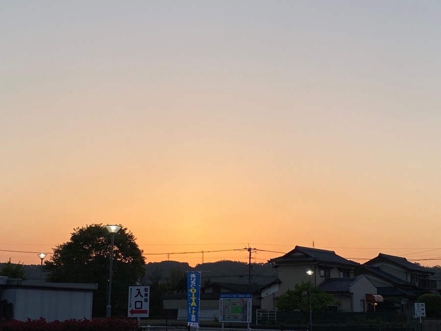 今朝の空