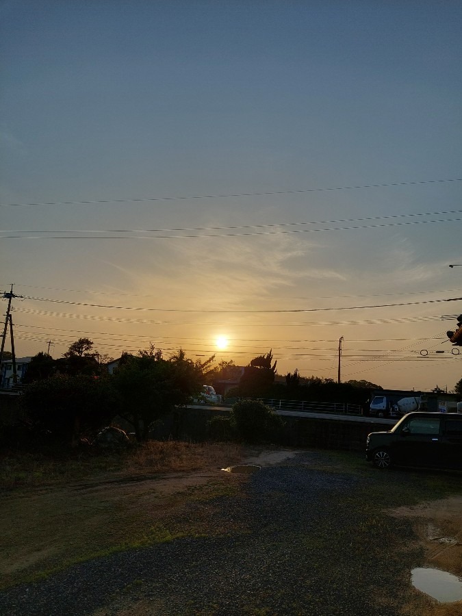 今日の夕焼け4/27