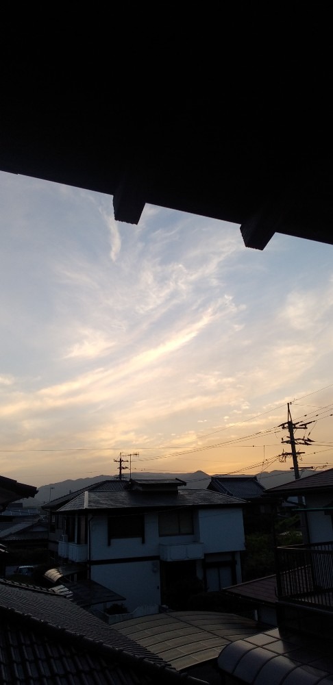 今日の夕空🙇