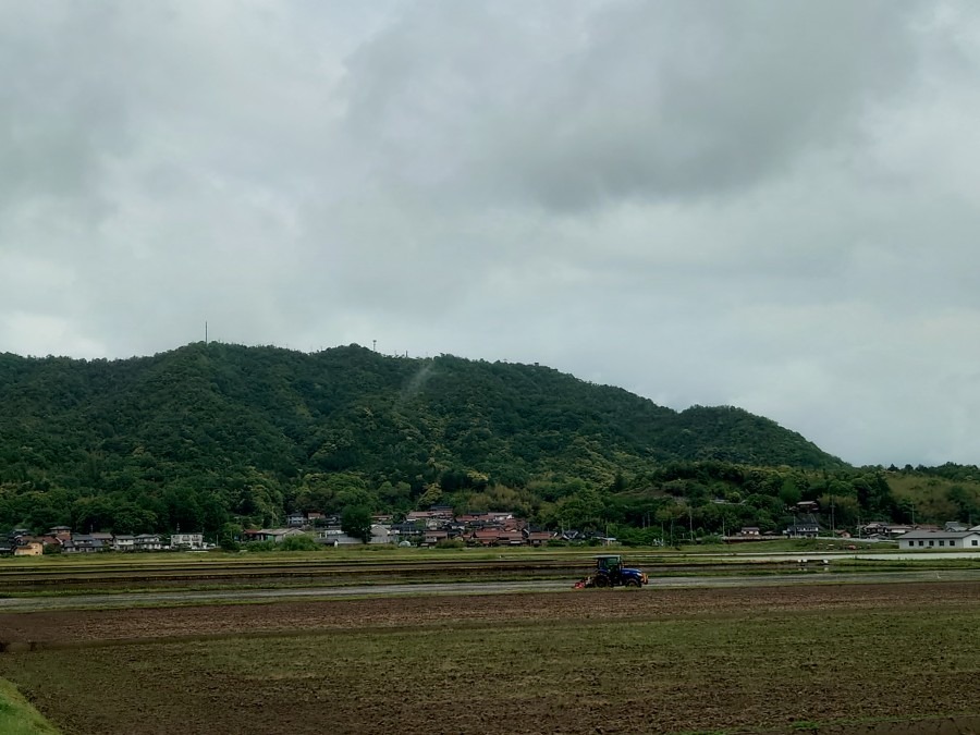 米子方面の田園風景