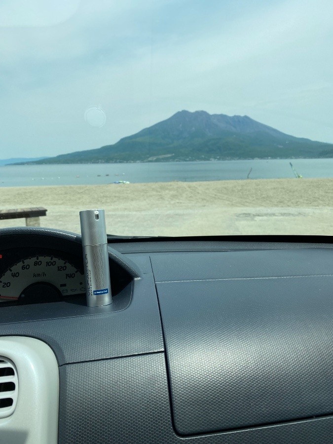 アイロニングのある風景桜島❣️