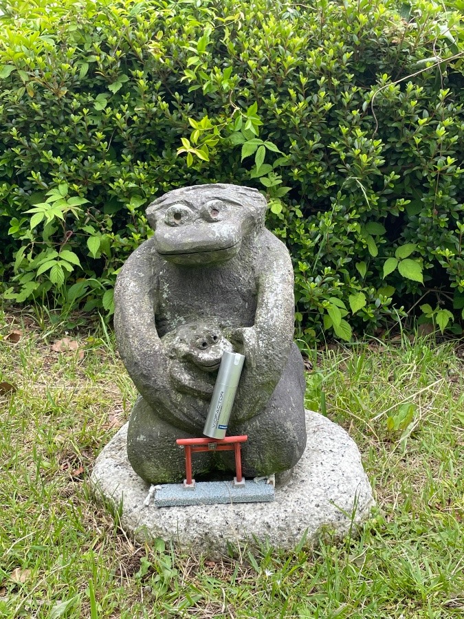 佐鳴湖公園の河童の親子も‼️