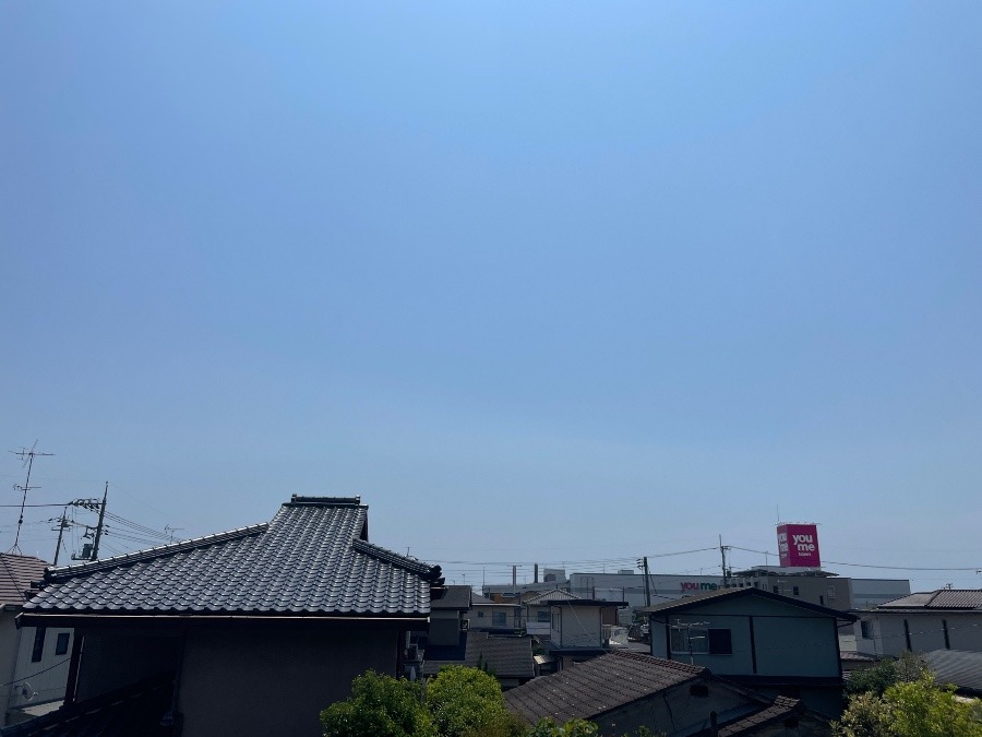 2階の部屋からの空