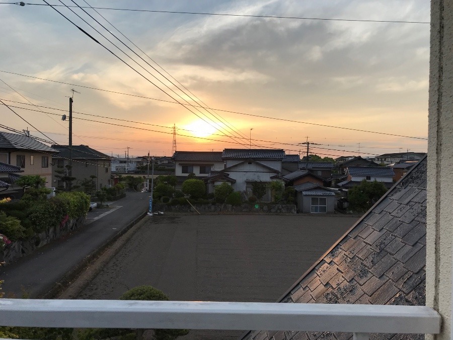 夕方の空(中津市)