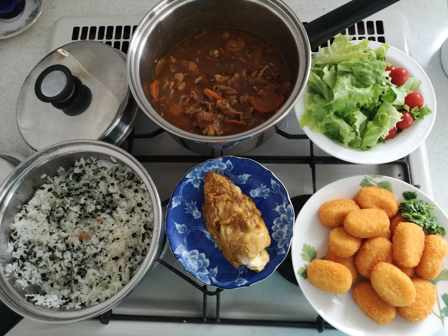 今日、昼の孫たちご飯✨