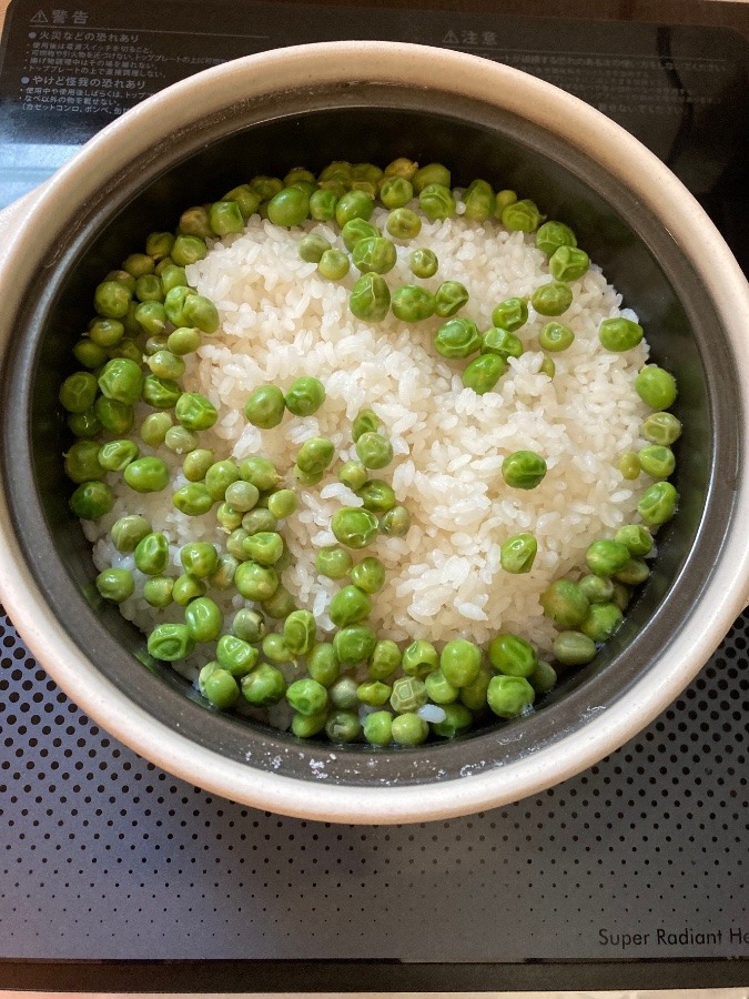 ✨グリーンピースご飯✨