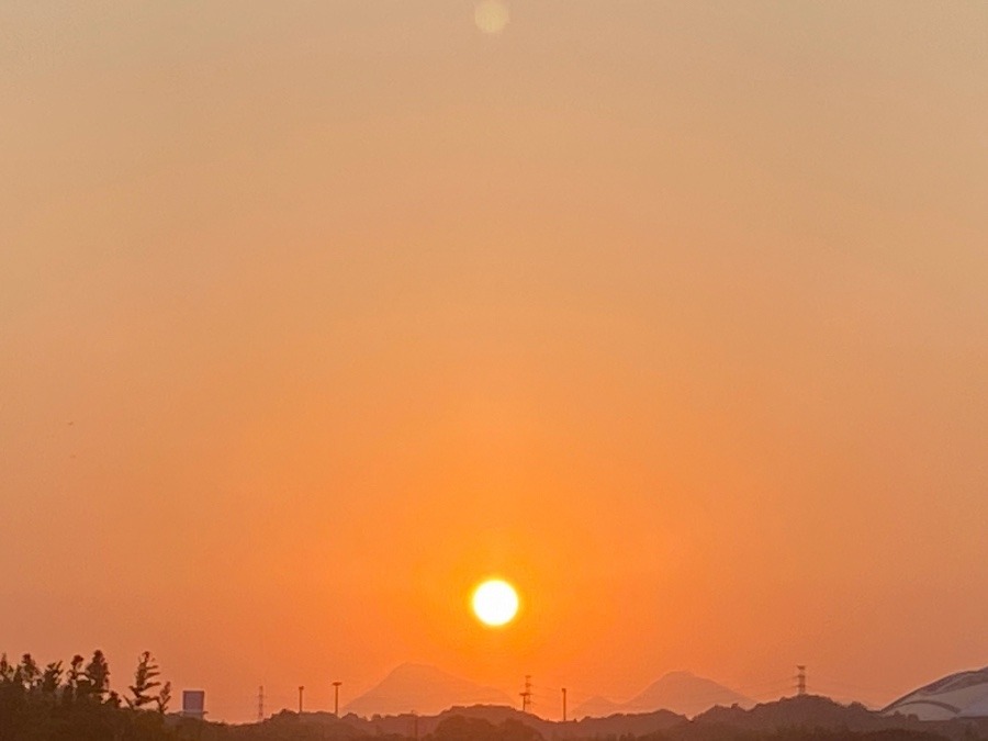 今日の夕陽