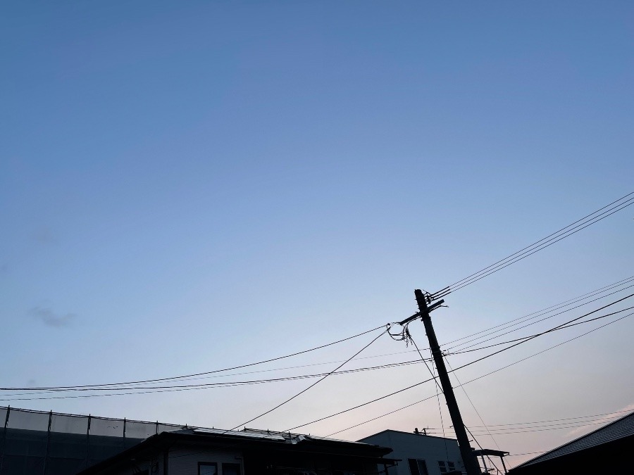 日の出時刻の空