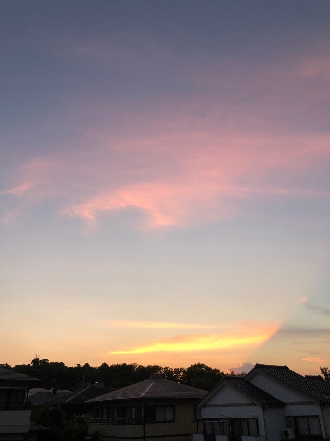 四街道の夕日