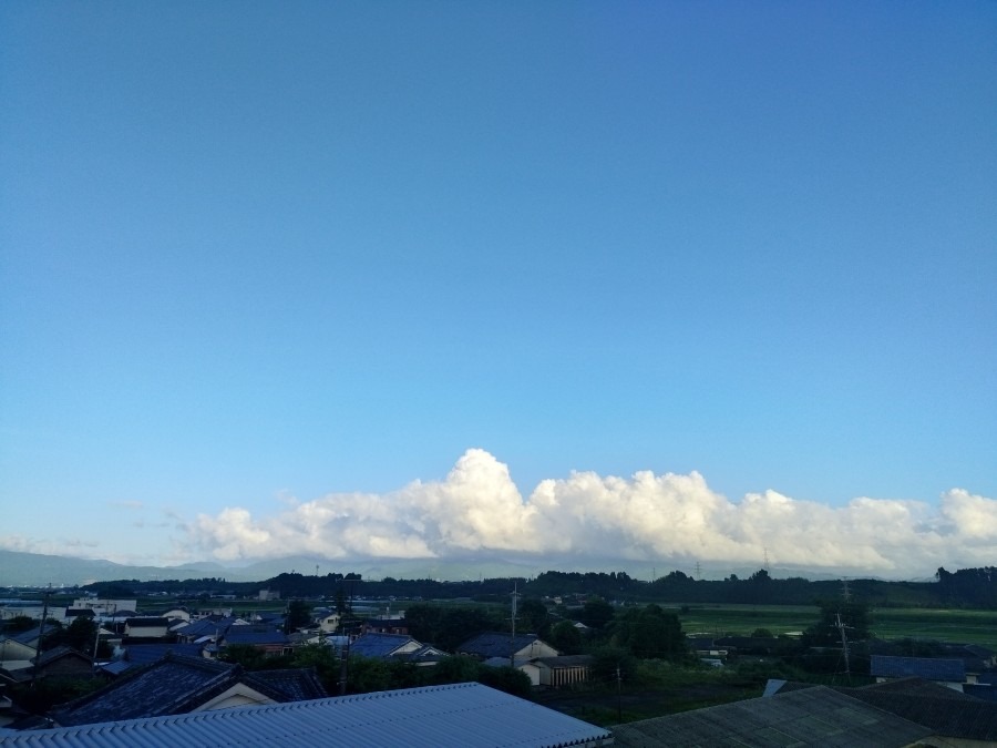 都城市（2022/6/28）夕方　東の空☁️⤴️☀️❗