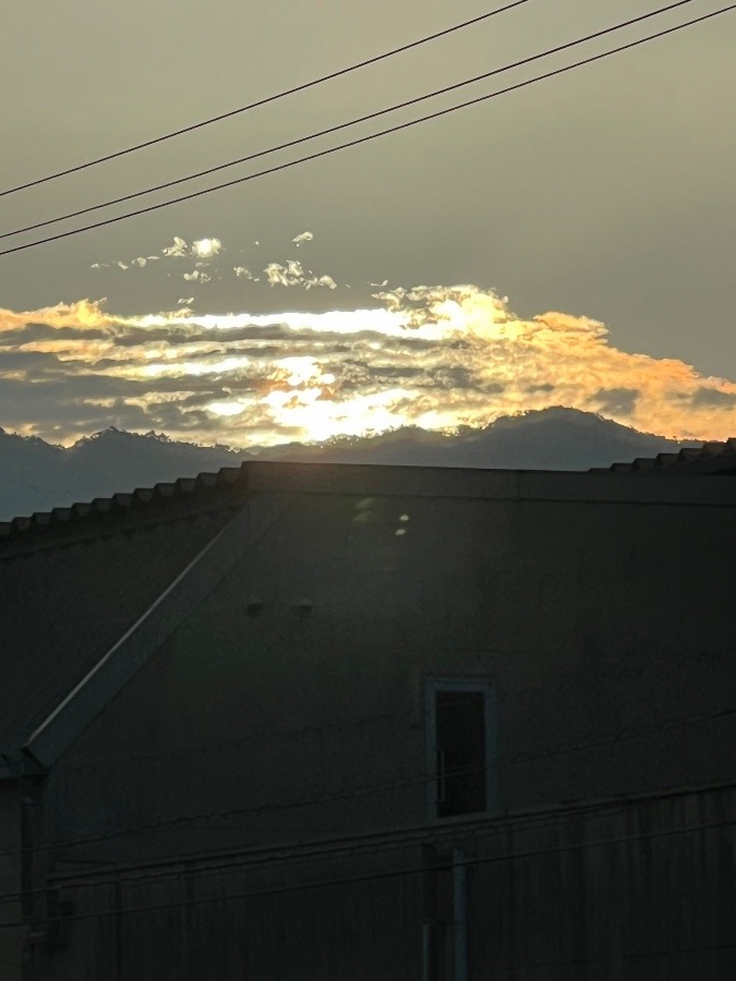 今朝の風景