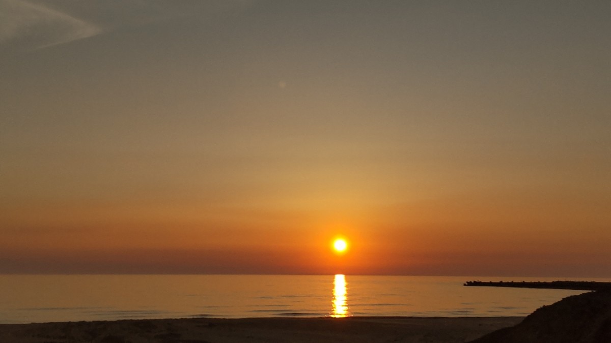 日本海の夕日