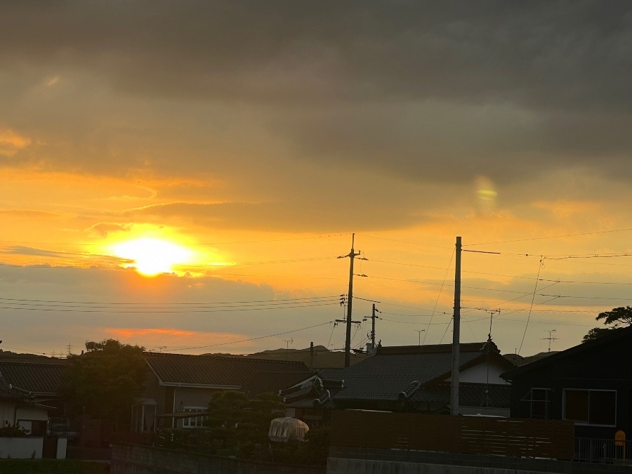 今日の夕日