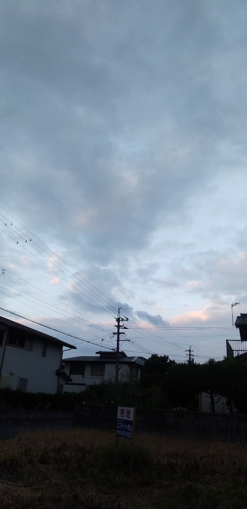 朝の風景　西空が明るい？