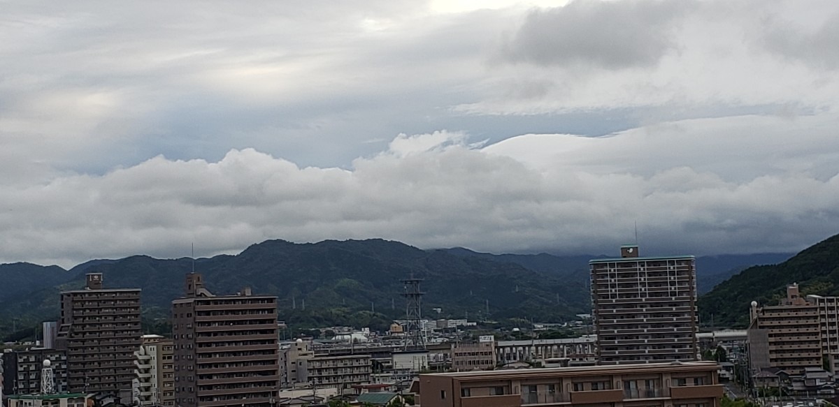 今朝の空☁️