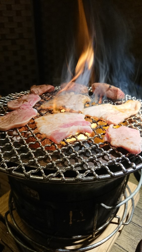 焼き焼き中