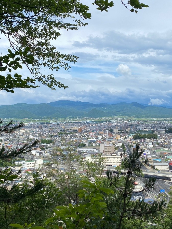 千歳山からの山形市内‼️🎶