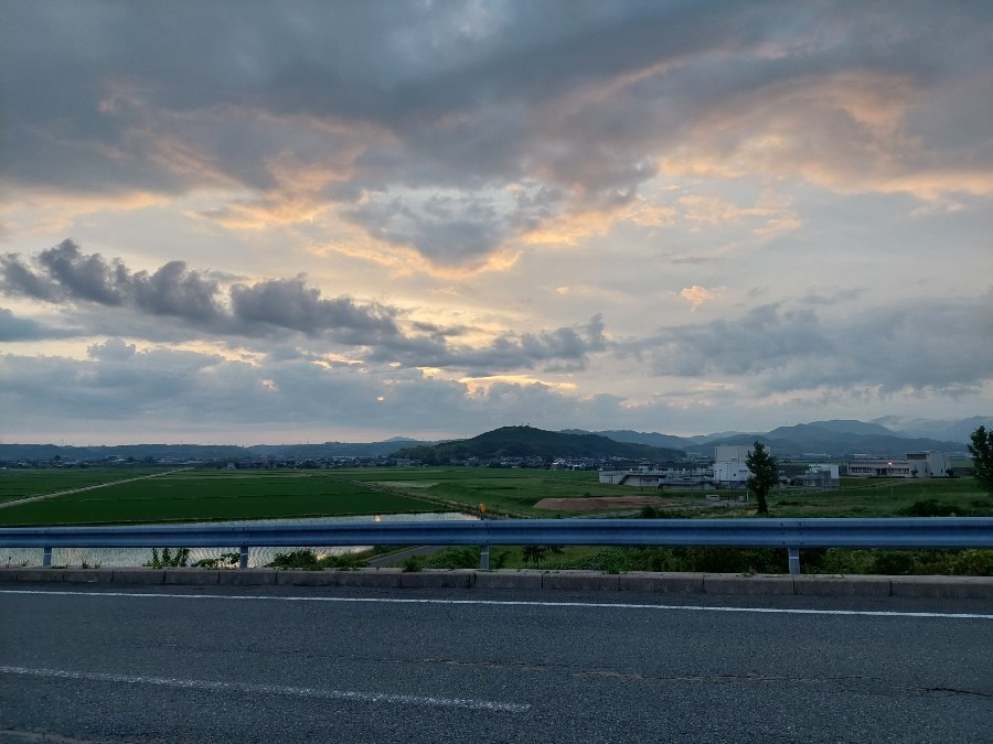 相原大橋からの夕焼け