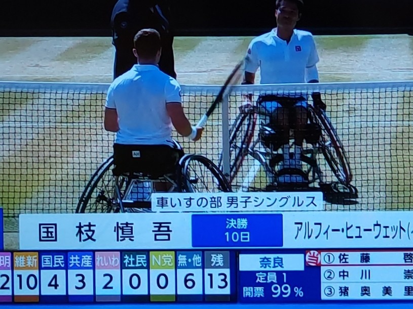 国枝選手、おめでとう！