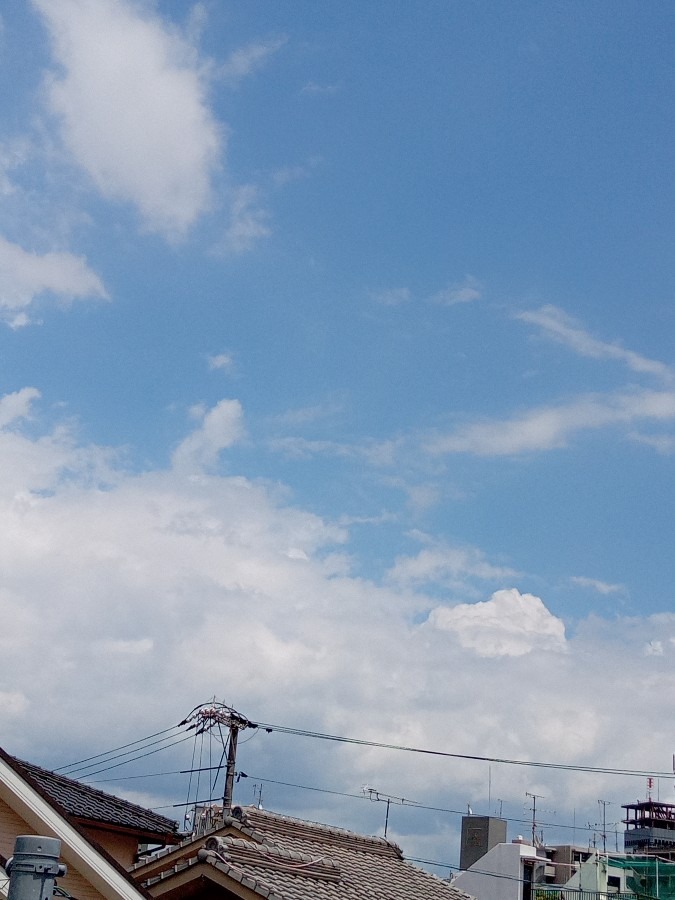 現在の空☀️　13:25