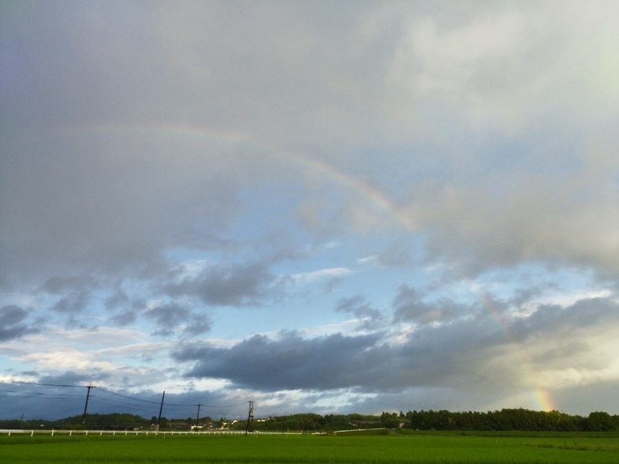 都城市（2022/7/30）②　今朝も虹が見れました🌈⤴️