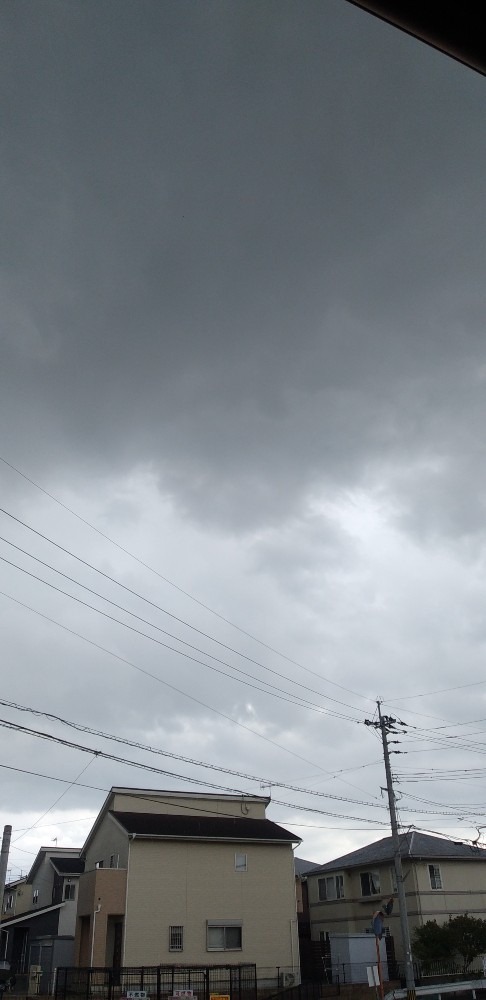 たちまち黒雲に覆われ⚡