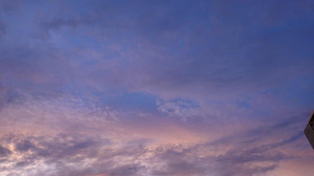 19時過ぎの空