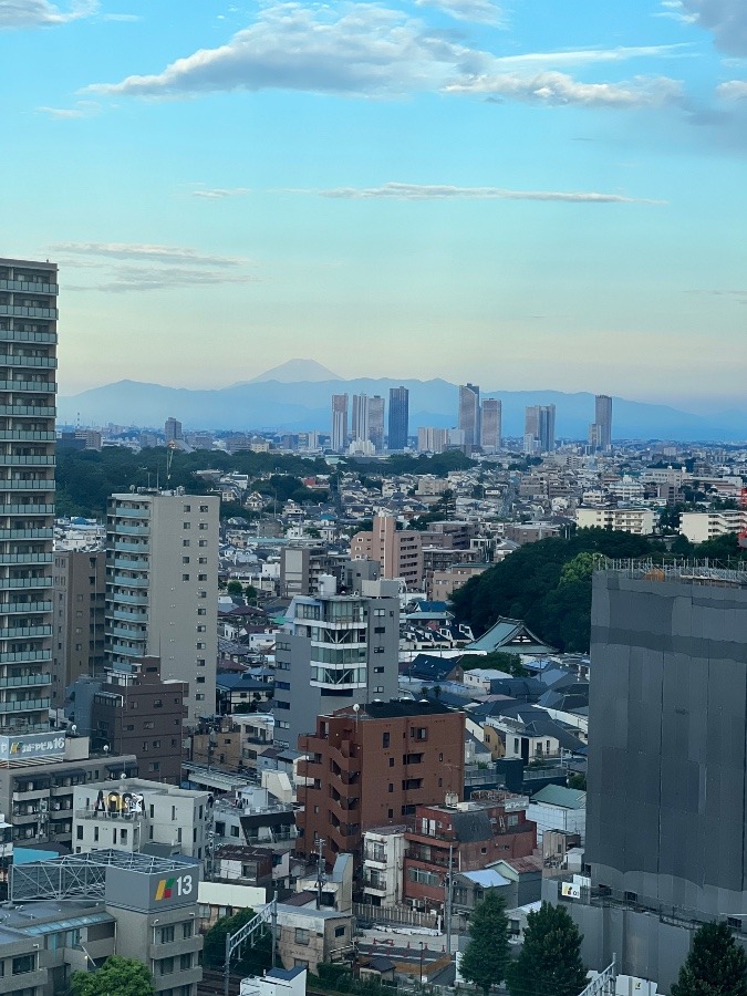 今朝の富士山