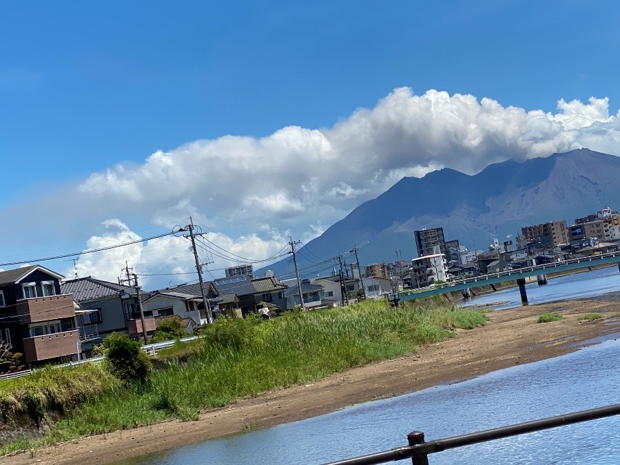 またもや桜島 噴火中 💥🏕