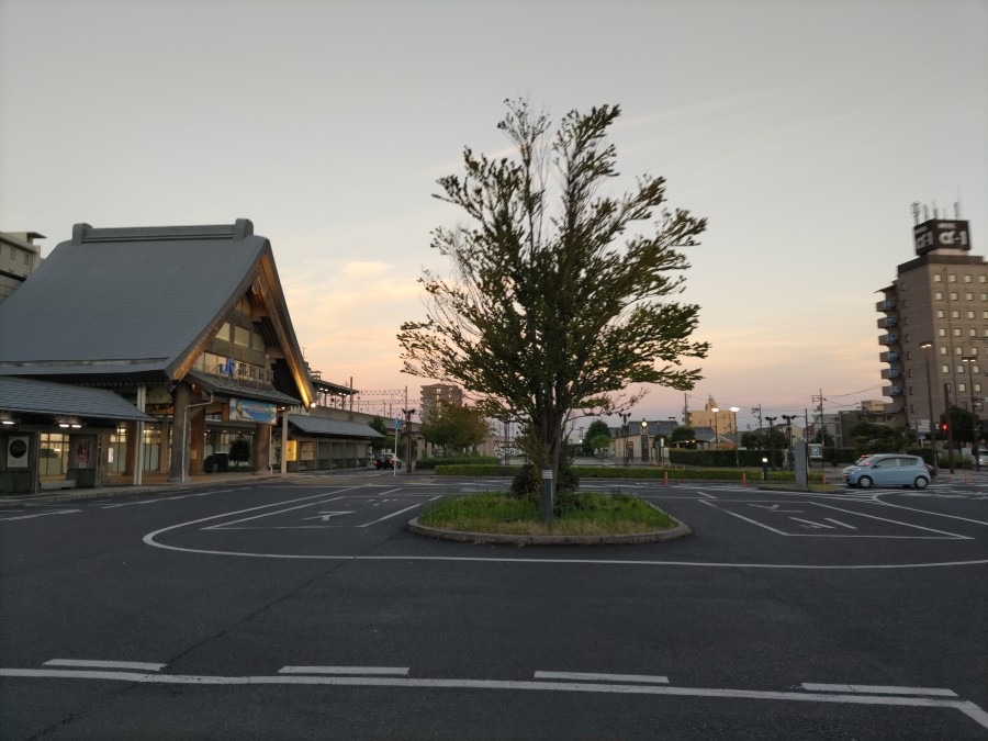 今朝、5時の出雲市駅