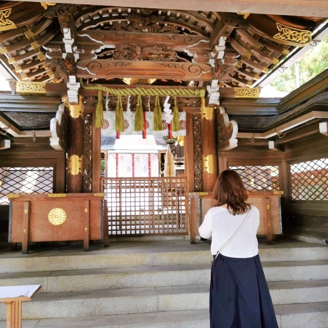 開運日に神社参拝