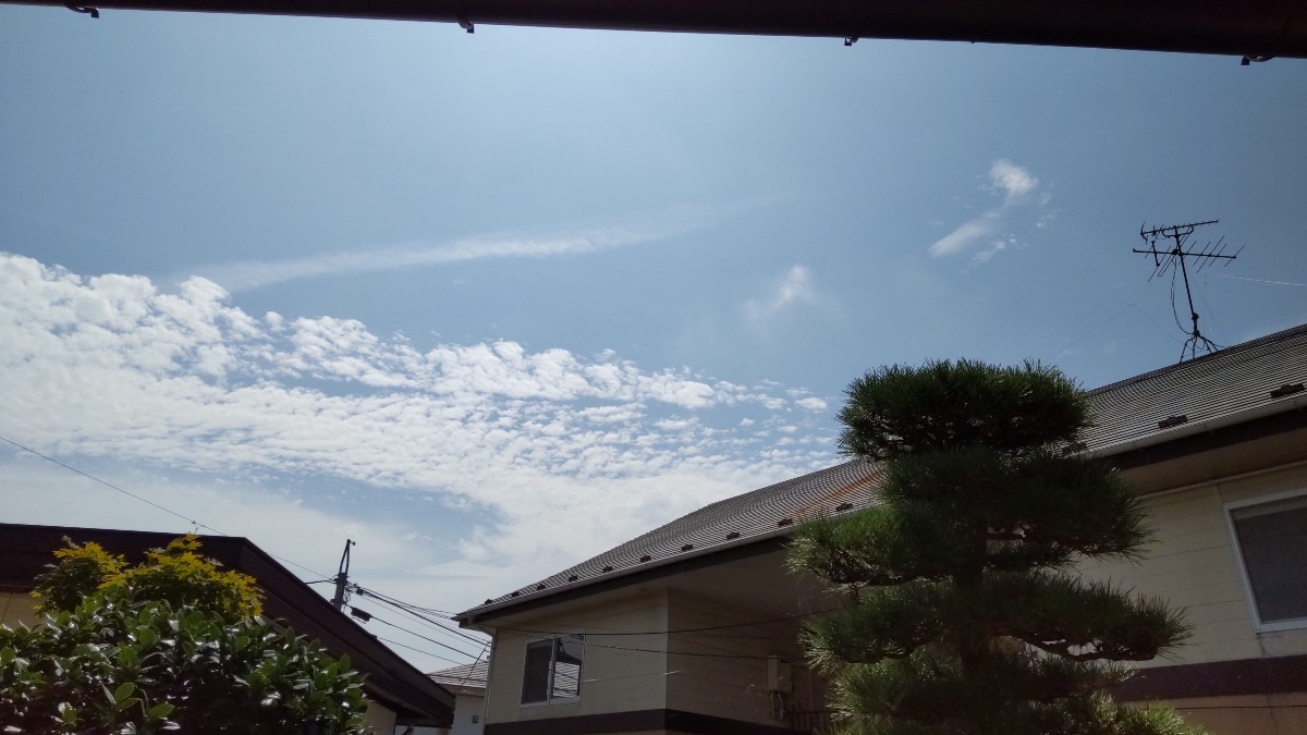 宮城の昼の雲❗️