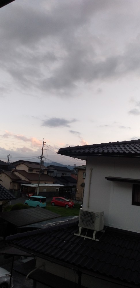 夕空の雲　イノシシ🐗　空を駆ける