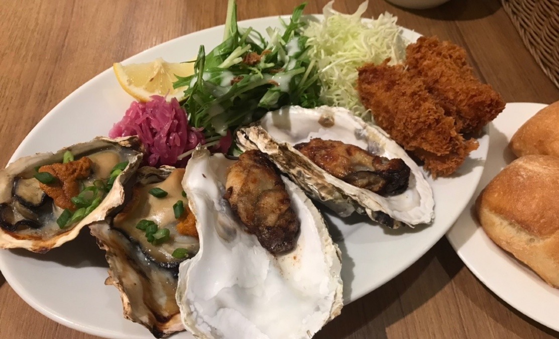 牡蠣のトリプルランチ❣️