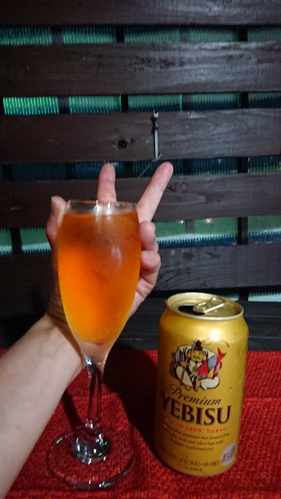 ピース✌️乾杯！お疲れ様です♪