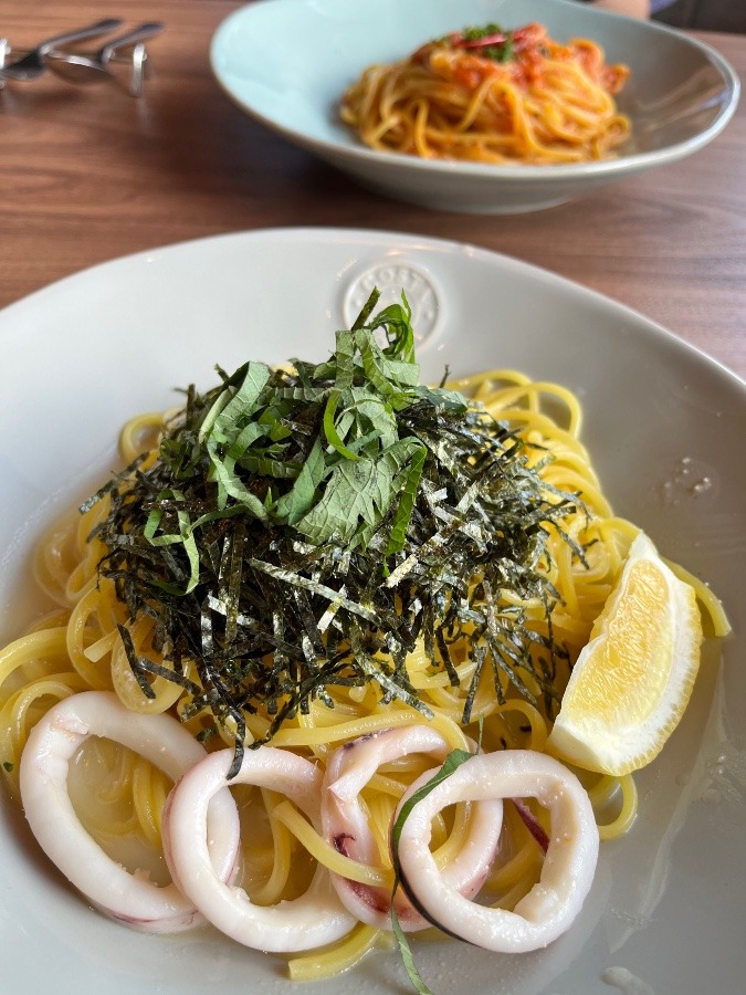 イカとタラコの和風パスタ