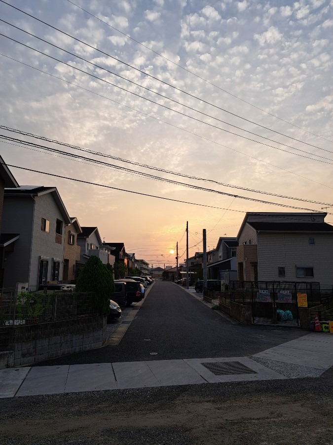 朝の風景　　6時頃