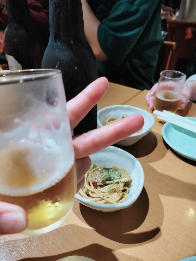 ピース！乾杯